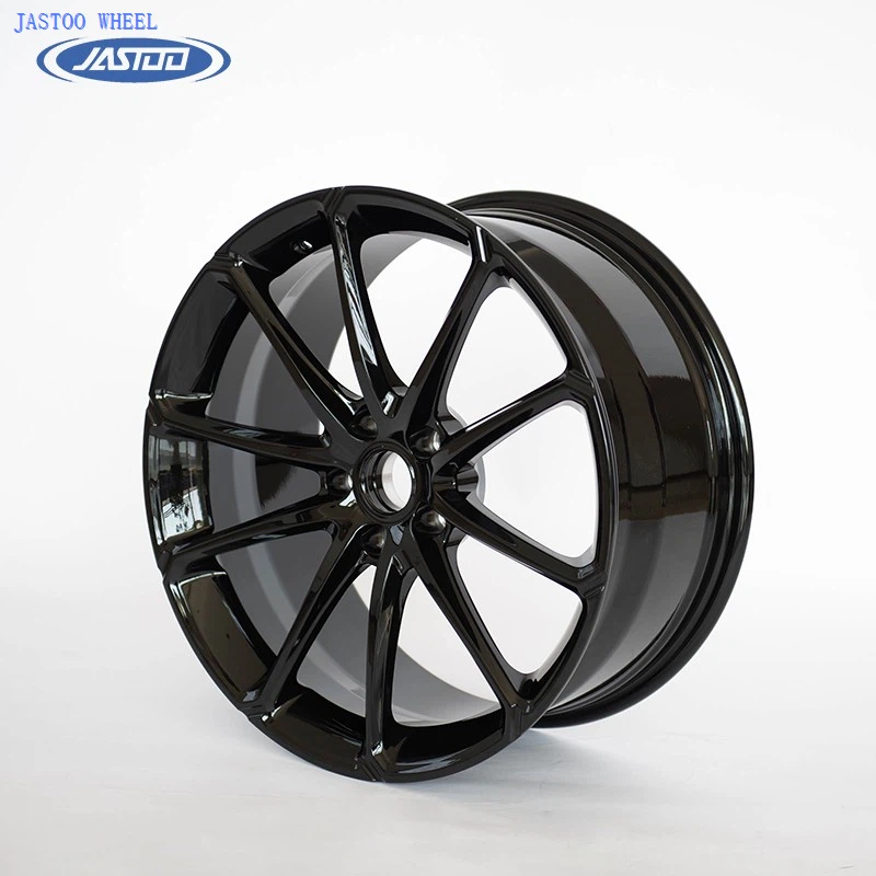 19x8.5 Inch Glossy Black Painting Car Wheels For McLaren