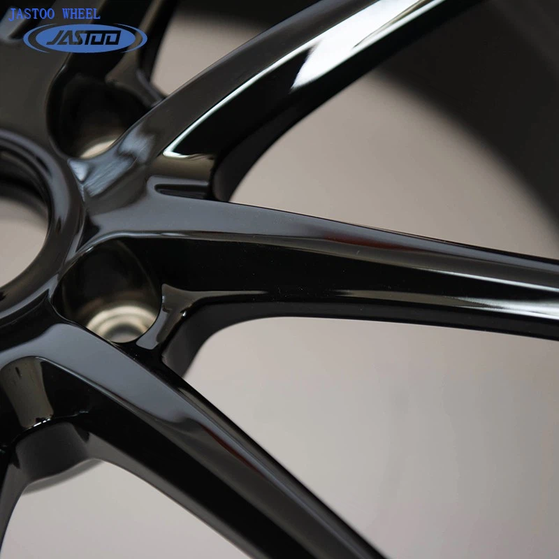 19x8.5 Inch Glossy Black Painting Car Wheels For McLaren