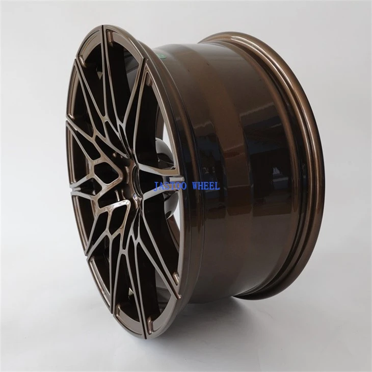 19×8.5 Inch Forged Car Alloy Wheels ET 20 mm Bronze-Colored Rims